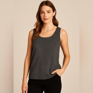 LOFT Black and White Tank Top